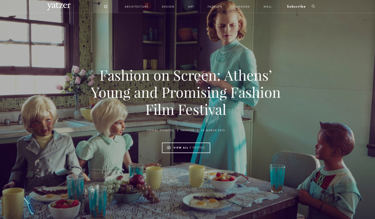 Fashion on Screen- Athens’ Young and Promising Fashion Film Festival